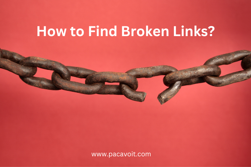 how to find broken link 